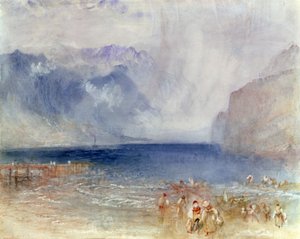 Den første damper på Luzern-søen i 1841